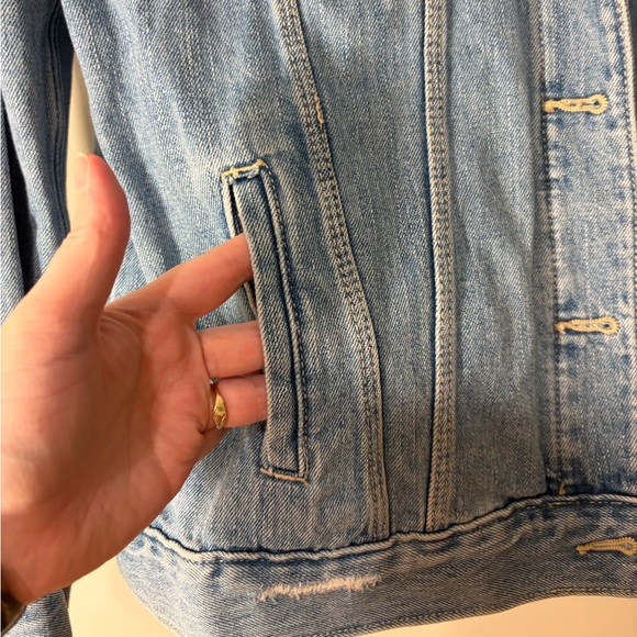 100% Cotton Old Navy Light Blue Denim Jacket - Picture 5 of 9